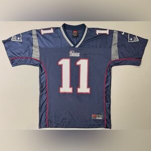 Nike Drew Bledsoe #11 New England Patriots NFL  Jersey Men's Sz L